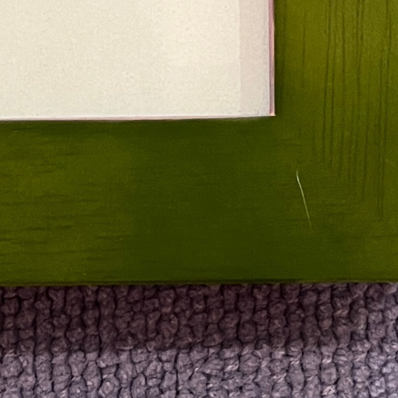 1993 Terragrafics Green and Purple Wooden Picture Frame - Picture 3 of 6